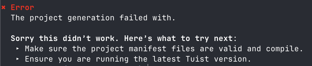 A screenshot with the error alert